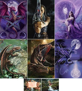 FANTASY DRACHE LEERE GRUSSKARTEN - ANNE STOKES - Bild 1 von 3
