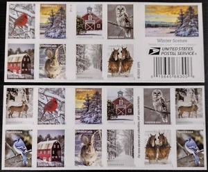 🔥20 FOREVER FIRST CLASS LETTER STAMPS WINTER SCENES CHRISTMAS STAMPS MNH🔥 - Picture 1 of 1