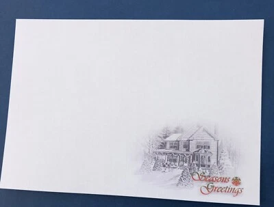 10 A5 Christmas Inserts For Handmade Cards (Fits A6 When Folded In Half)