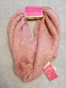 Mujer CANDIE'S Cross Shop Rosa 3 en 1 Infinity Bufanda Talla Única - Nuevo Con Etiquetas - Imagen 1 de 3