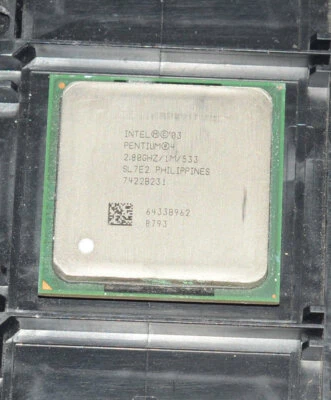 Intel Pentium 4 2.8GHz SL7E2 1MB 533 Mhz Socket 478/N Processor CPU - Image 1 of 4