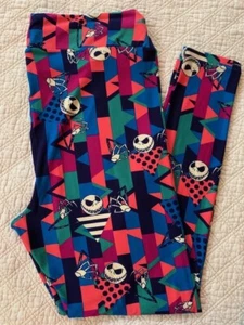 Lularoe Leggings TC2 Disney NBC Nightmare Before Christmas Jack Skellington - Picture 1 of 2
