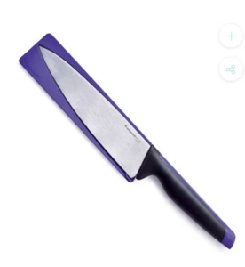 🫖BRAND NEW TUPPERWARE PURPLE/BLACK UNIVERSAL U-SERIES SINGLE CHEF KNIFE RRP$59 - Bild 1 von 7