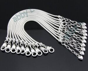 10pcs Snake Chain 16cm Silver Plated Charm Bracelets Fit European Beads L13