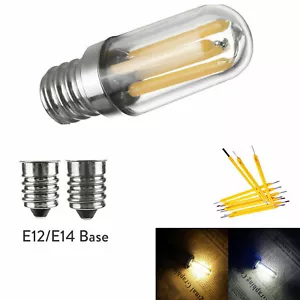 Dimmable E14 E12 1W 2W 4W Mini LED Fridge Freezer Filament Light COB Bulbs Lamp - Picture 1 of 11