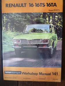 Renault 16 16TS 16TA 1965 onwards Intereurope workshop manual - Picture 1 of 1