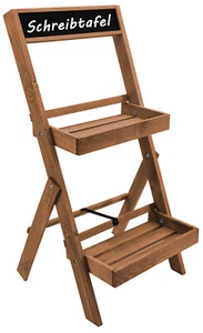 Blumentreppe Holz Blumenbank Blumenregal Pflanzentreppe Garten Blumen Etagere - Bild 1 von 4