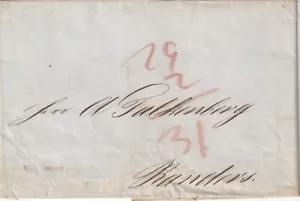 DINAMARCA: Cubierta Hamburgo a Randers 1847, contenido. - Imagen 1 de 2