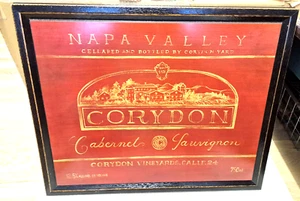 NAPA VALLEY Wein Corydon Wand Garage Schild Dekoration HOLZ 22x18 Zoll 56x46cm - Bild 1 von 8
