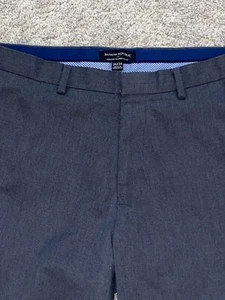 Banana Republic bügelfreie Slim Fit maßgeschneiderte Hose Größe 36x32 grau - Bild 1 von 5
