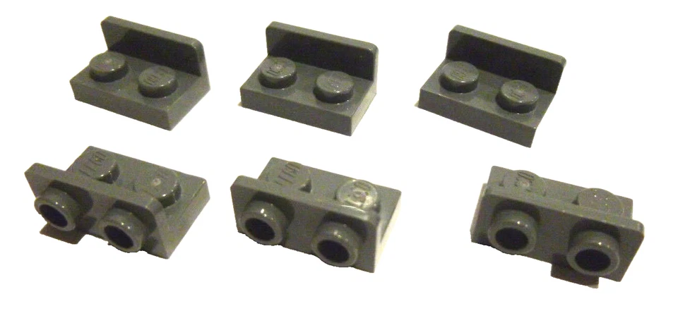 6 x LEGO®  99780 City,Systemstein,Konverter in 1x2 neudunkelgrau flach  Neu - Bild 1 von 1