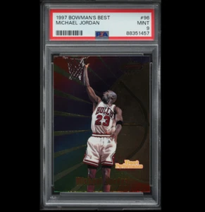 1997 NBA Bowman's Best Michael Jordan #96 PSA 9 MINT - Picture 1 of 3