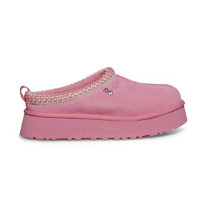 UGG TAZZ LOVE '25 TROPICAL PINK SUEDE PLATFORM WOMEN'S SLIPPERS SIZE US 12 NEW - Picture 1 of 5