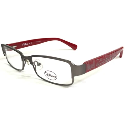 Disney Kids Eyeglasses Frames 3E 1001 3016 Grey Red Rectangular 49-15-130 Foto 1 de 4