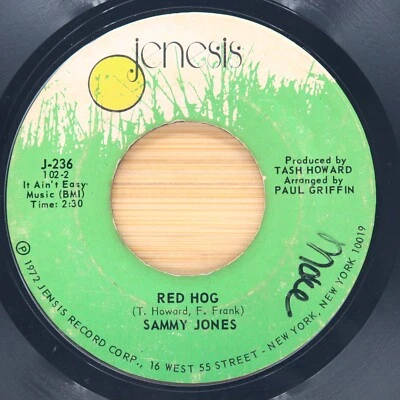 SAMMY JONES - RED HOG / SWEEPING YOUR DIRT UNDER MY RUG  - SOUL  45  PROMO — 第 1/2 张图片
