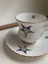 Vintage Viletta’s England Order Of The Evening Stars Cup & Saucer #81 Bone China