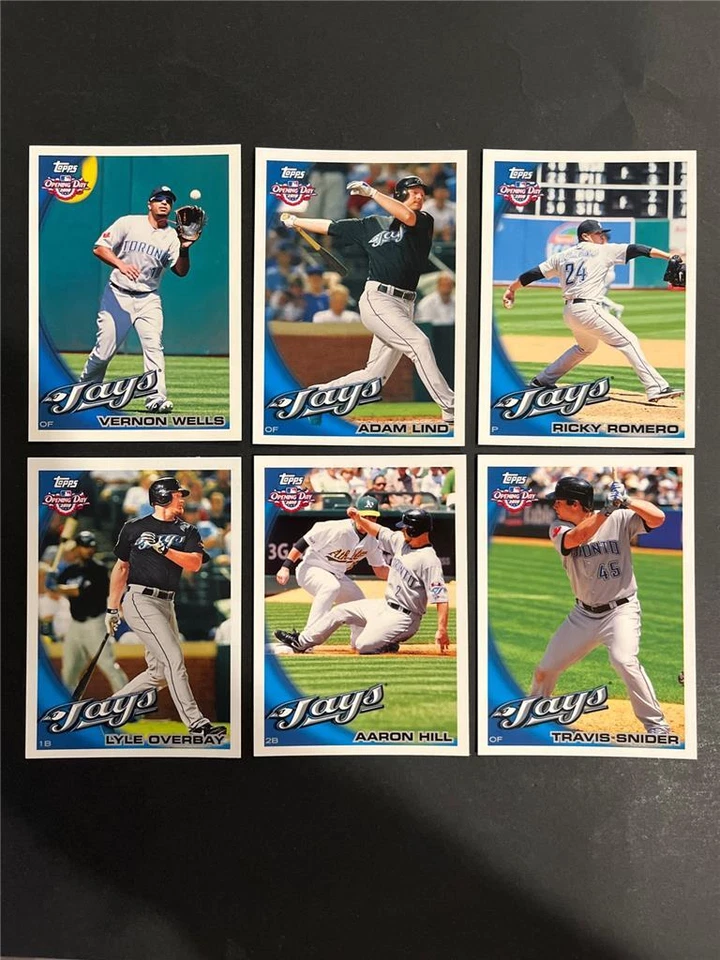 2010 Topps Opening Day Toronto Blue Jays Team Set 6 Cards - Image 1 of 1