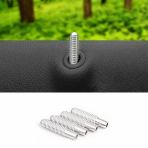 Inner Door Lock Down Bolt Trim 4PCS For Benz GLK 2009-2014 2015 Silver Aluminum - Picture 1 of 7