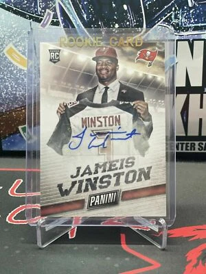 Jameis Winston Panini Fathers Day Rookie Card Auto Buccaneers Saints AUTOGRAPH - Image 1 of 4