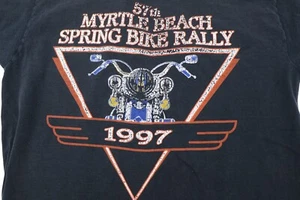 57th Myrtle Beach Spring Bike Rally 1997 Vintage Shirt Perfect Distress Size L - Bild 1 von 12