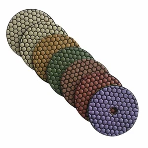 4" DRY DIAMOND POLISHING Pad sanding disc 11 Granite Marble Stone Concrete Tile - Picture 1 of 7
