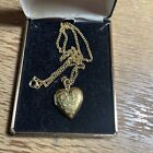Vintage W. E. H. G. F. William E. Hayward Gold Filled Heart Locket With Chain