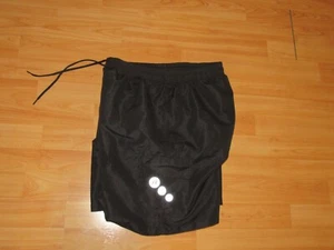 SANTIC Mens Sz Large Black Padded Cycling Shorts 6" Inseam Pocket Excellent - Picture 1 of 2