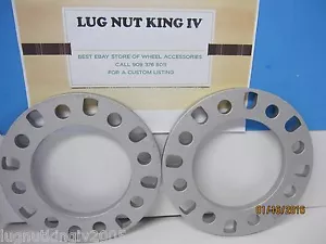 2 WHEEL SPACERS UNI LUG 1/4" THICK 8 LUG 8 on 6 1/2 DODGE CHEVY GMC TO 2009 - Picture 1 of 1