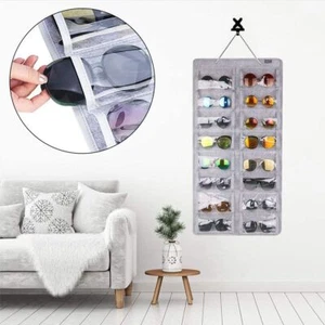 Box Glasses Storage Bag Eyeglasses Stand Holder Sunglasses Display Hanging Bag - Picture 1 of 9