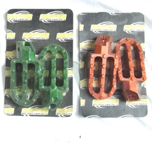 Honda CRF XR 50 & Pitbikes SFB Racing Billet Footpegs, ORANGE or GREEN - Picture 1 of 2