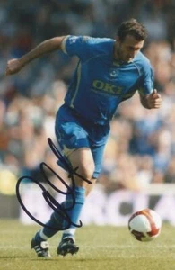 PORTSMOUTH: GLEN LITTLE SIGNED 6x4 ACTION PHOTO+COA - Picture 1 of 1
