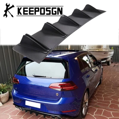 For VW Volkswagen Golf R GTI MK6 MK7 Rear Bumper Diffuser Splitter Spoiler Fins - Image 1 of 4