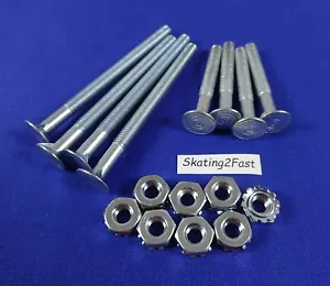 8 New Mounting Bolts & Nuts Kit Quad Roller Skates Speed Jam - Picture 1 of 6