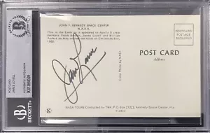 James Lovell Signed Postcard NASA Apollo 8 Gemini Space Autograph Vintage BAS - Picture 1 of 3