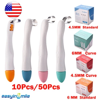 EASYINSMILE 50/10Pc Dental pro Matrix Bands Premolar/Molar Tofflemire Band Adjust Pre formed