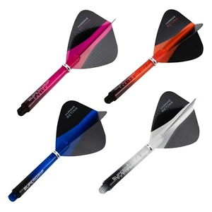 Harrows Supergrip Fusion Dart Stems Shafts + Retina Kite Flights Combo Set - Picture 1 of 5