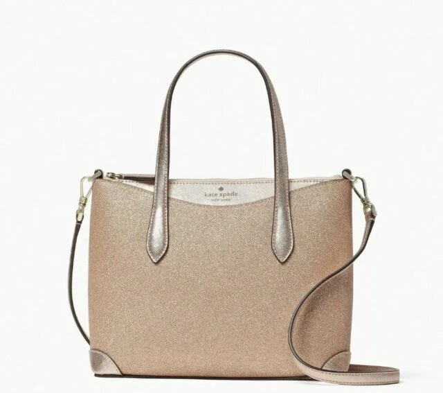 kate spade new york Glitter Women's Crossbody Satchel - Rose Gold