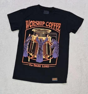 Maglietta Steven Rhodes Worship Coffee The Dark Lord taglia small - Foto 1 di 6