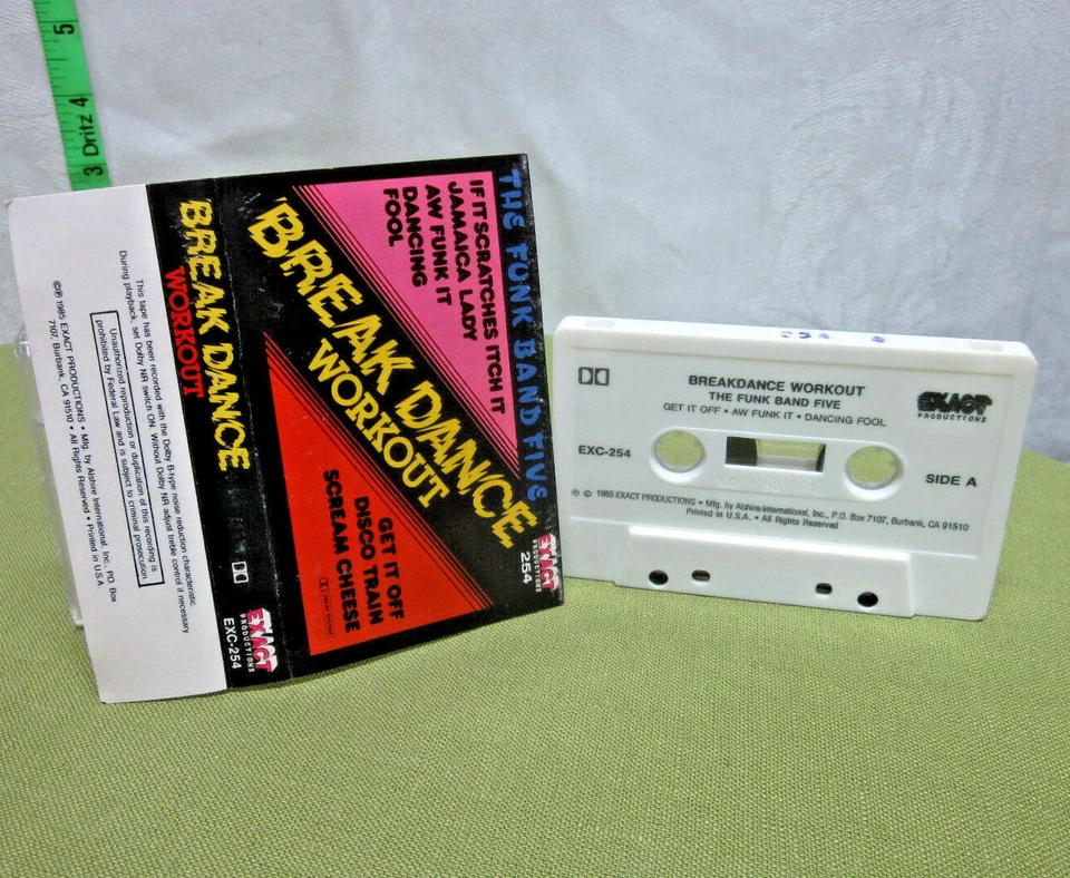FUNK BAND FIVE Break Dance Workout 1985 Disco Train cassette tape Daddy Dewdrop - Image 1 of 1