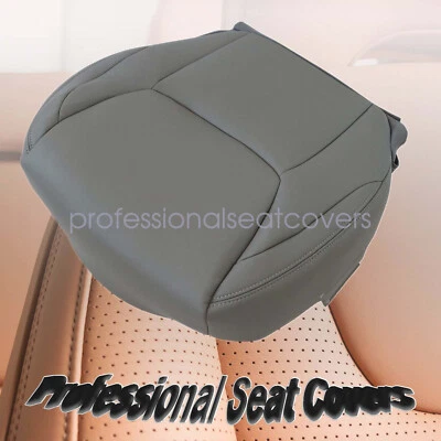 Fits 2004-2010 Toyota Sienna Limited Front Driver Bottom Leather Seat Cover Gray - Image 1 of 4