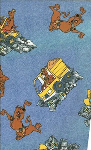 RARE! SCOOBY DOO DENIM LOOK - BTFQ -18"X22" - Picture 1 of 2