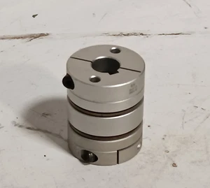 Clamp Tight Motor Shaft Two Diaphragm Coupling Connector 13mm to 12mm Bore - Picture 1 of 5