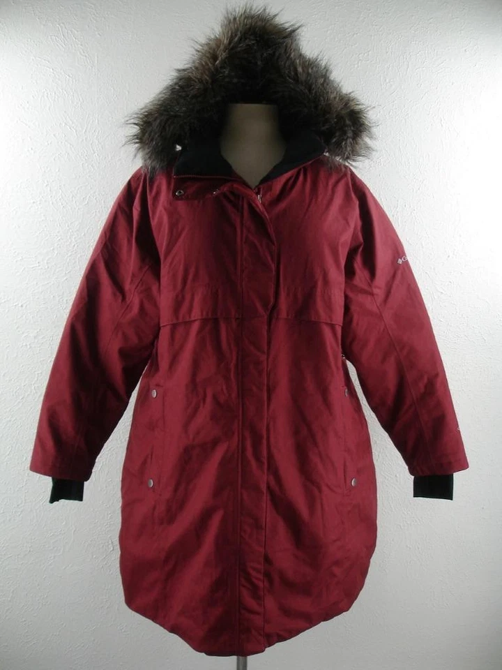 Women's 2X Columbia Juniper Ridge Omni-Heat Omni-Tech Down Parka Faux Fur Hooded - Image 1 of 4