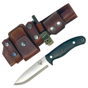 Mk II TBS Timberwolf Bushcraft Messer - Deluxe Scheide Edition - Black Micarta - Bild 1 von 7