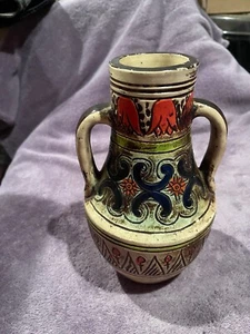 RARE VINTAGE   JAPANESE POTTERY VASE MARKS "GRANTCREST JAPAN" ON BASE. - Picture 1 of 6