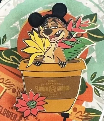 2024 Disney Parks Epcot Flor y Jardín Maceta Planta Caja Misteriosa Prendedor Timón Foto 1 de 1