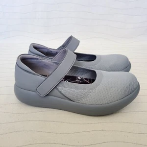 Alegria Womens OLIVIA Mary Jane Gray Adjustable Comfort Shoes Sz 35 EU/ 5-5.5 US - Picture 1 of 11