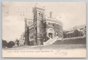 Cartolina 1906 Rotografia della Biblioteca dell'Università Lehigh di Betlemme, PA. - Foto 1 di 2