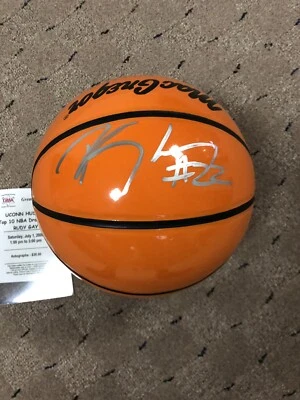 Rudy Gay Autographed Signed Basketball Grizzlies Spurs Kings, UConn Foto 1 de 3