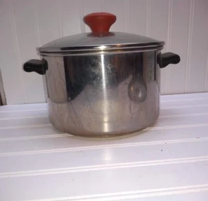 Farberware 4.0Qt Stainless Bonded Base Stock Pot Dutch Oven & Lid - Picture 1 of 7